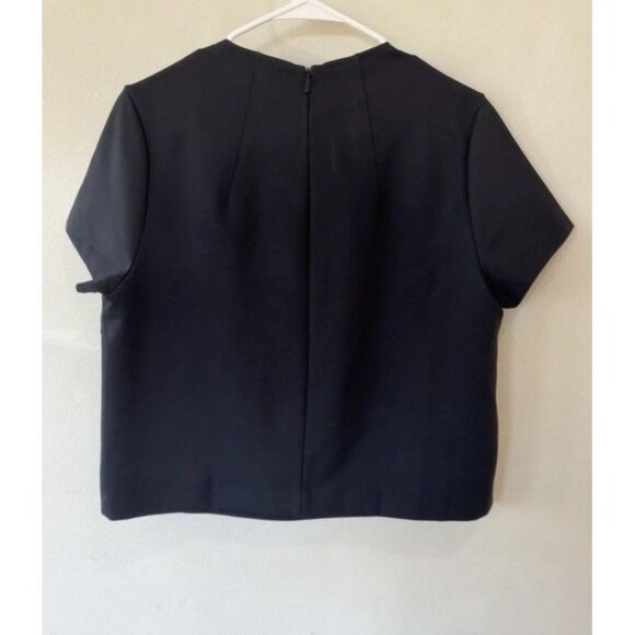 SPANX The Perfect Funnel Top Ponte Knit Career Wear Classic Black L Large $128 - Picture 3 of 3